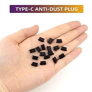 Type C anti-dust plug display