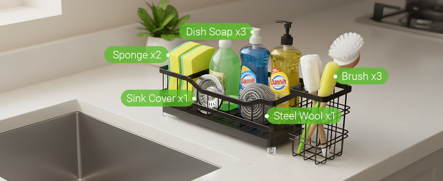 sponge holder sink