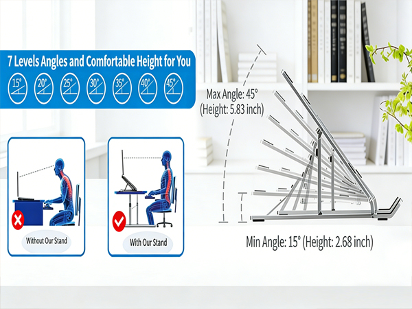 laptop adjustable stand,laptop book stand,laptop holder,laptop raised stand,soporte laptop