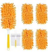 Nicemiya 4 Pack Reusable Duster Refills for Swiffer, Microfiber 360 Heavy Duty Dusters Refills Co...