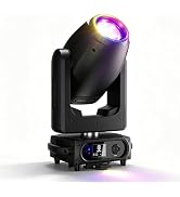 SHEHDS GalaxyJet 300W LED Moving Head Light, Beam&GOBO&Wash 3in1, 55000 lx/5m, 5-Prism Effect, Fr...