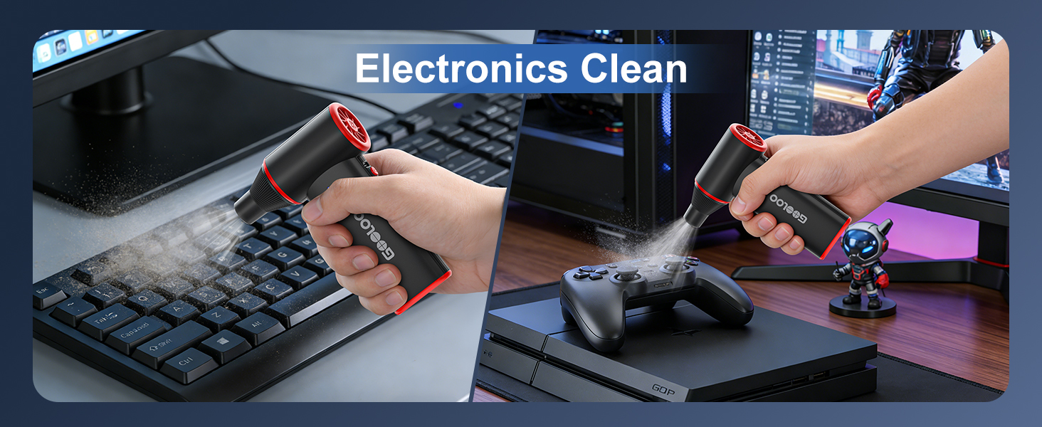 GOOLOO air duster wide applications: cleaning electronic products