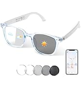 AI Smart Glasses, Bluetooth Translation Glasses for Men Women, Smart Audio Sunglasses with Real T...