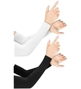 Andiker UV Sun Sleeves, Cooling Arm Sleeves Men&Women for Driving, Cycling