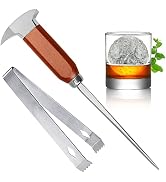 Ice Pick - 9 Inch Stainless Steel Ice Crusher and Ice Tong for Breaking Ice Japanese Style Ice Ch...