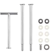 Happy Will 3 Tier 14" Heavy Metal Cake Stand Holder Fruit Plate Stand Fitting Hardware Rod with S...