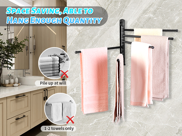 swivel towel rack