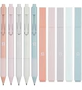 BLIEVE - Aesthetic Highlighters and Gel Pens With Soft Ink And Tip, No Bleed Dry Fast Easy to Hol...