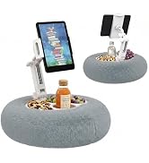 HomeMount Velvet Tablet Pillow Stand for Bed & Couch, Adjustable Kindle Pillow Stand with 360° Ro...