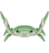 ZGLUZP 1 Pc Green Creative Crab Pen Holder Weightlifting Crabs Pen Stand Storage Rack,Pencil Hold...