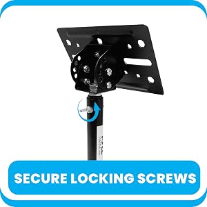 speaker; wall; ceiling; mount; stand; bracket; adjustable; swivel; telescopic; arm; pyle; PSTNDC31