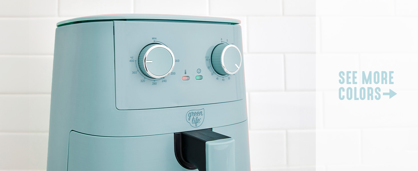 GreenLife, Ceramic Nonstick, PFAS-Free, Non-Toxic, Electrics, Air Fryer