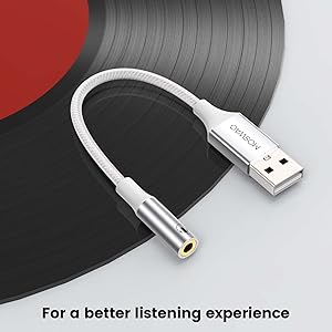 usb to 3.5mm audio adapter