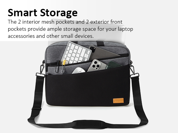 grey laptop bag