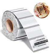 Phomemo 2.25x1.25 Inch Transparent Thermal Labels, 500Pcs | Clear Self-Adhesive Thermal Label Sti...