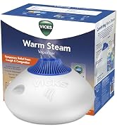 Vicks Warm Steam Vaporizer, Small to Medium Rooms, 1.5 Gallon Tank – Warm Mist Humidifier for Bab...