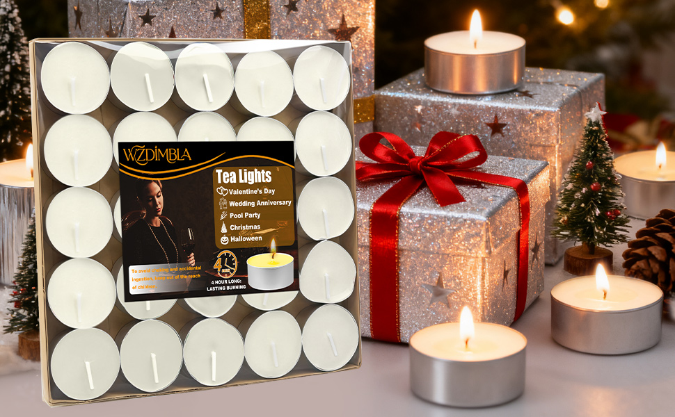 tealight candle for Christmas