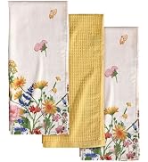 Miss Adola 3pcs Cotton Kitchen Towels - 270 GSM 16x25 Inch Terry Cloths Reusable Dish Cloths for ...
