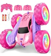 FDCTR Remote Control Car, RC Cars for Girls, 2.4 GHz Double Sided RC Crawler with Upgraded USB-C ...