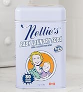 Nellie's Baby Laundry Soda - Powdered Laundry Detergent for Infants and Children - 80 Loads