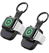 Hoephoell 2Pack 1200mAh Portable Watch Charger for Apple Watch, Keychain Design Magnetic Fast Cha...