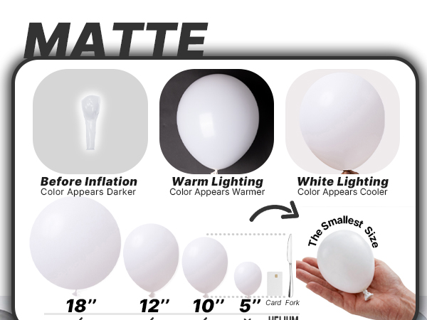 White balloons