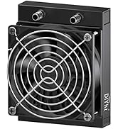 DIYhz Water Cooling Computer Radiator, 12 Pipe Aluminum Heat Exchanger Liquid Cooling Radiator He...