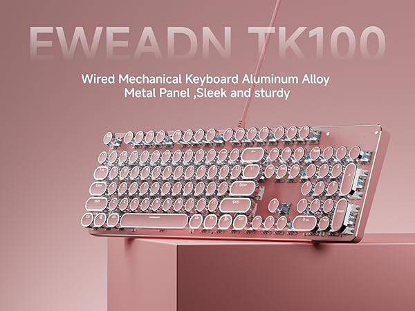 wired mechanical punk keyboard