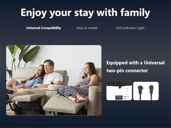 battery pack for reclining furniture