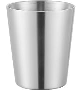 FORTINGO Stainless Steel Drinking Cup 5.9 OZ, Thickened Tumbler, Double Wall Drinking Glasses for...