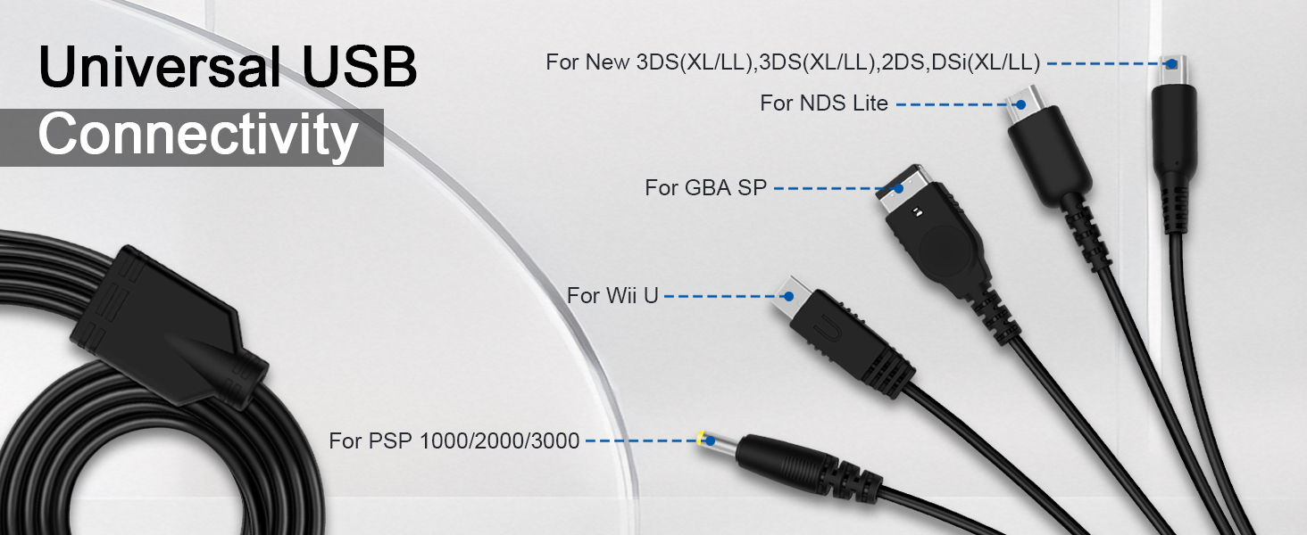 5 in 1 USB Charger Cable
