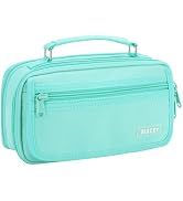 VASCHY Pencil Case, Large Pencil Pen Pouch Organizer Holder w Portable Handle School Supplies for...