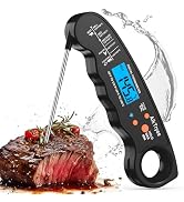 Digital Instant Read Meat Thermometer Kitchen Cooking Food Candy Thermometer for Oil Deep Fry BBQ...