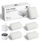 PAWGETHER 5 Pcs Filters for Cat Water Fountain | Compatible with PAWGETHER 51oz/1.5L Cat Water D...