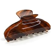 Large Acetate Hair Claw Clip for Women, Strong Hold Non-Slip French Clip for Long Thick Hair, Dur...