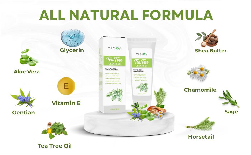 nourishing exfoliating cleansing treatment limpiador exfoliante lavado de cara con aceite de árbol