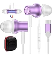 COOYA USB C Headphones for iPhone 15 Pro iPad 10 Air 6 Pixel 8 7, Type C Wired Earbuds Noise Isol...