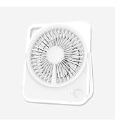 KIEROFIRT Transparent and Lightweight Desktop Fan Foldable Base Stand Three Wind Speeds Low Wind ...