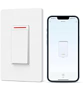 Smart Light Switch Milfra 2.4GHz WiFi Single-Pole 3way 4way Smart Switch 2024 New Model 10A,Works...