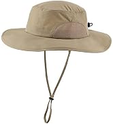 Home Prefer UPF50+ Mens Sun Hat Wide Brim Fishing Hat Womens Safari Bucket Hat