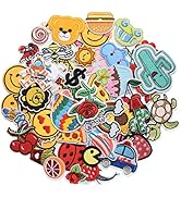 Harsgs 60pcs Random Assorted Styles Embroidered Patches, Bright Vivid Colors, Sew On/Iron On Patc...