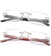 Vepiant 2 Pairs Transition Reading Glasses Photochromic Sunglasses UV Protection Sun Readers Anti...