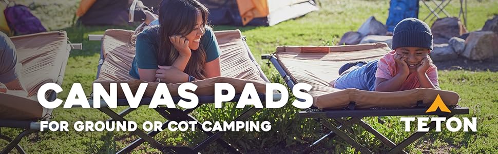 Canvas Pads for ground or cot camping