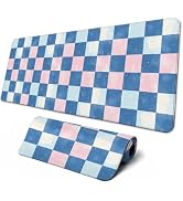 Brecoy Large Mouse Pad, Anime Black Gaming, Extended Kanagawa Mat Desk Pad, 3mm Thick Long Non-Sl...