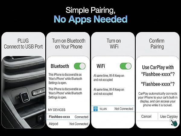 Flashbee Carplay and Android Auto Adapter