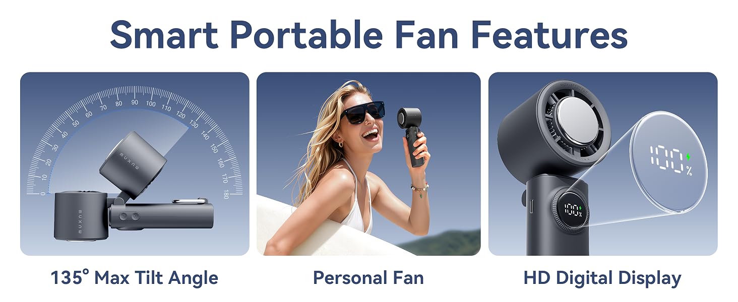 Smart Portable Fan Features
