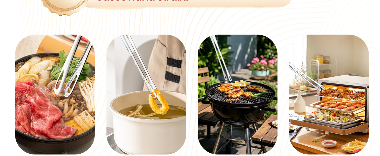 metal grilling tongs