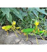 GIFTME 5 Metal Mantis Garden Yard Art Decor Set of 2 Lawn Patio Tree Ornaments Sculpture