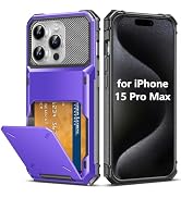 AFGHOA for iPhone 15 Pro Max Wallet Case,5 Credit Card Holder Case 15ProMax | 6.7 Inch,Flip Cover...