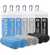 Sukeen Cooling Towels for Neck and Face (40" x 12"), Cooling Towel 6 Pack, Microfiber Best Sports...